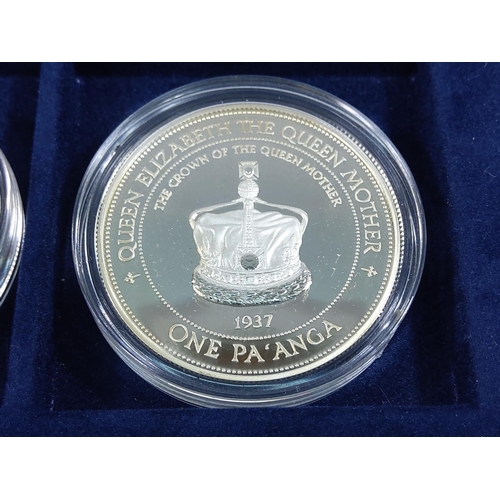 257 - Cased set of 35 commemorative silver proof coins plus one proof silver commemorative coin