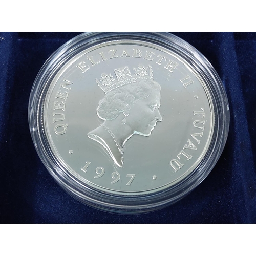 257 - Cased set of 35 commemorative silver proof coins plus one proof silver commemorative coin