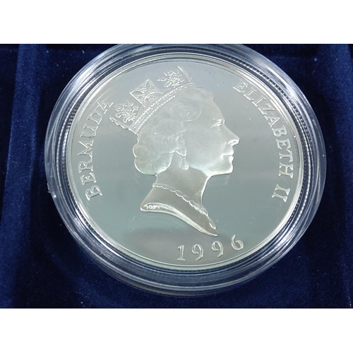 257 - Cased set of 35 commemorative silver proof coins plus one proof silver commemorative coin