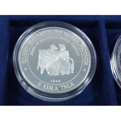 257 - Cased set of 35 commemorative silver proof coins plus one proof silver commemorative coin