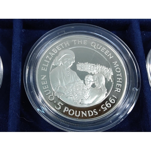 257 - Cased set of 35 commemorative silver proof coins plus one proof silver commemorative coin