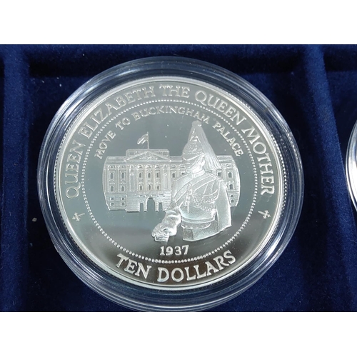 257 - Cased set of 35 commemorative silver proof coins plus one proof silver commemorative coin