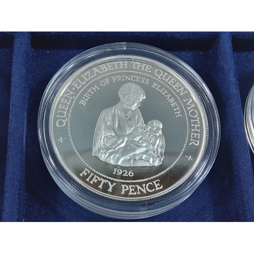 257 - Cased set of 35 commemorative silver proof coins plus one proof silver commemorative coin