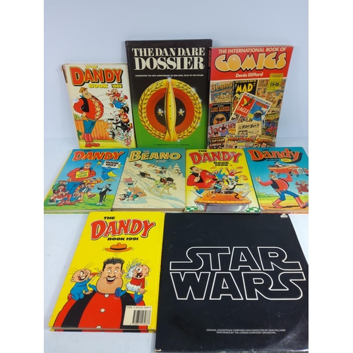 65R - Various annuals, comics, Star Wars Album etc