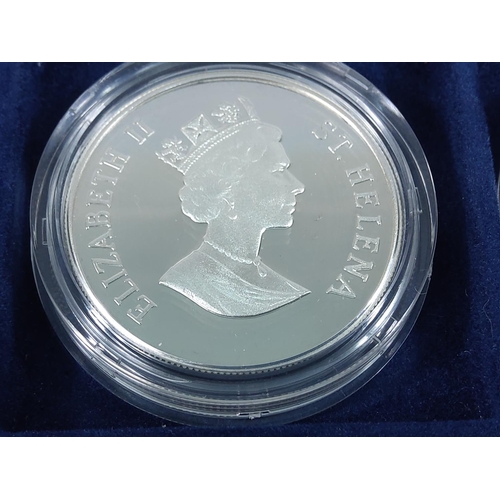 257 - Cased set of 35 commemorative silver proof coins plus one proof silver commemorative coin