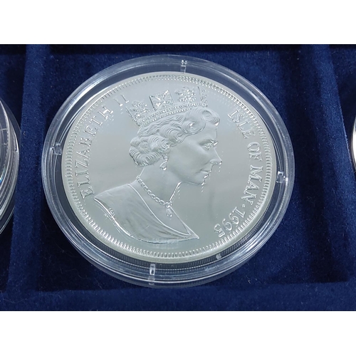 257 - Cased set of 35 commemorative silver proof coins plus one proof silver commemorative coin