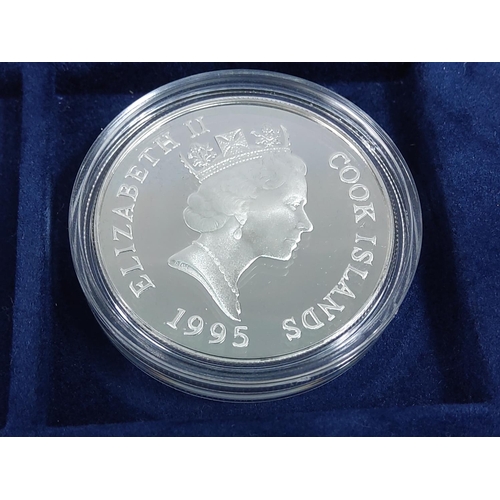 257 - Cased set of 35 commemorative silver proof coins plus one proof silver commemorative coin