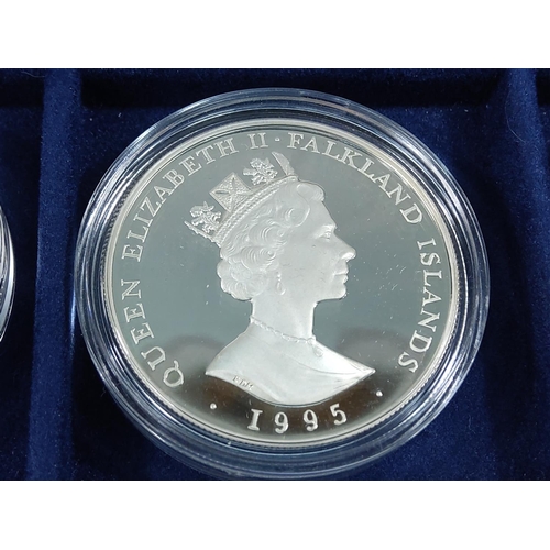 257 - Cased set of 35 commemorative silver proof coins plus one proof silver commemorative coin