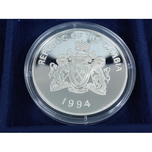 257 - Cased set of 35 commemorative silver proof coins plus one proof silver commemorative coin