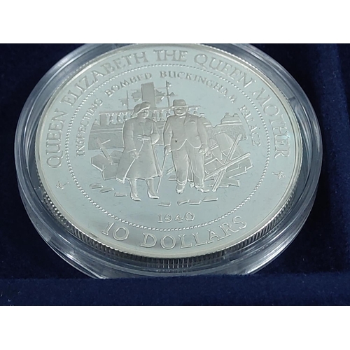 257 - Cased set of 35 commemorative silver proof coins plus one proof silver commemorative coin