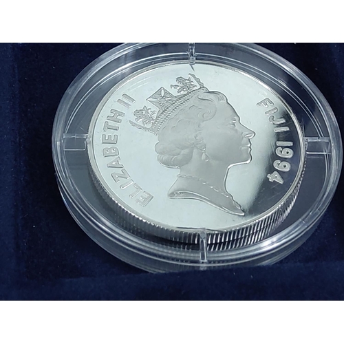 257 - Cased set of 35 commemorative silver proof coins plus one proof silver commemorative coin