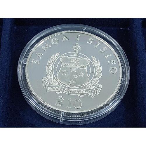 257 - Cased set of 35 commemorative silver proof coins plus one proof silver commemorative coin