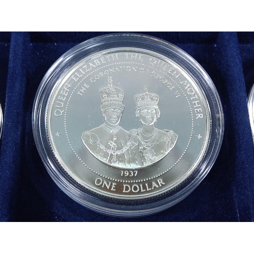 257 - Cased set of 35 commemorative silver proof coins plus one proof silver commemorative coin