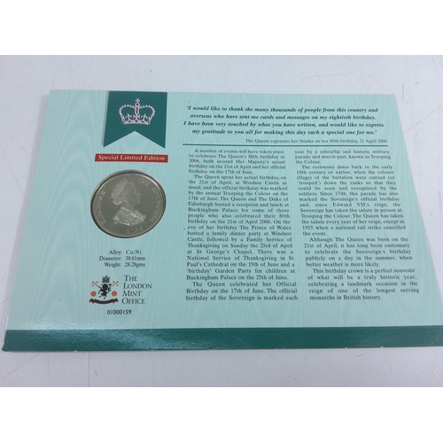 258 - Various commemorative coins and others including 4 proof silver examples