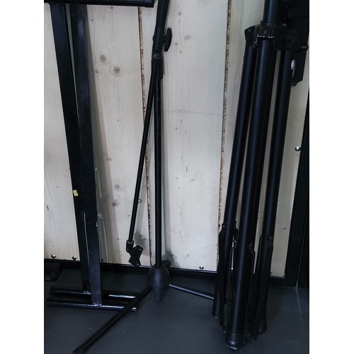 65 - Qty of various mircophone/speaker stands