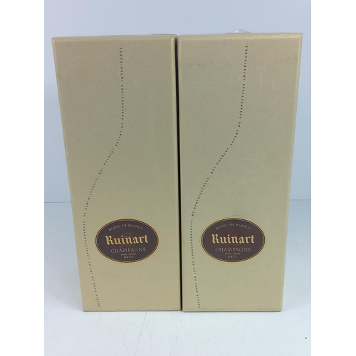 97 - 2 boxed bottles of Ruinart wine