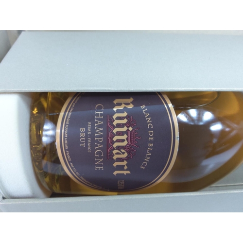 97 - 2 boxed bottles of Ruinart wine