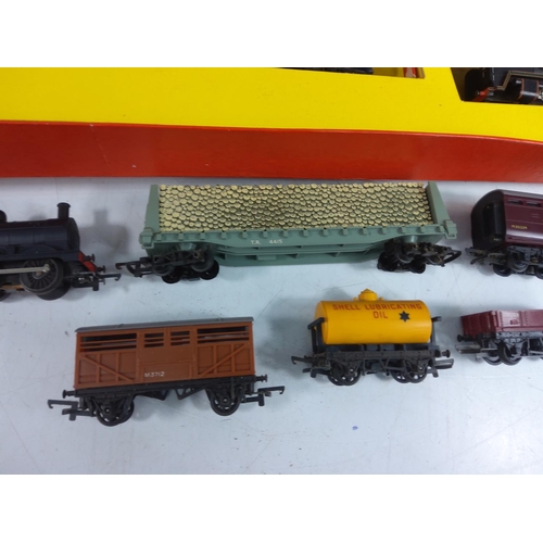 8 - Boxed Tri-ang train set and rolling stock