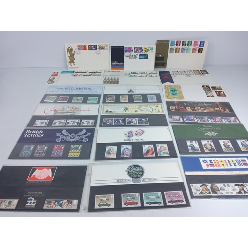 91 - Royal Mail binders, First Day Covers and stamp sets