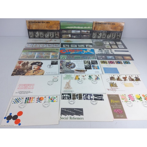 92 - Loose stamps, stamps sets and Millennium stamps