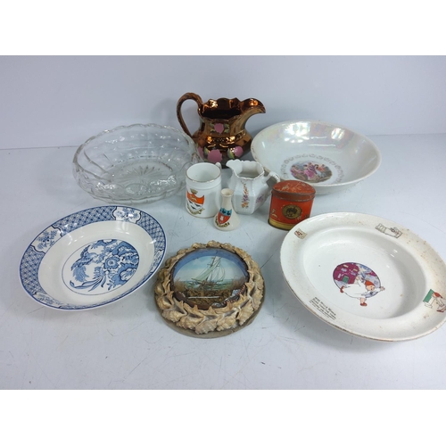 46 - Doulton jug, Poole pottery animals, glug jugs and collectable china