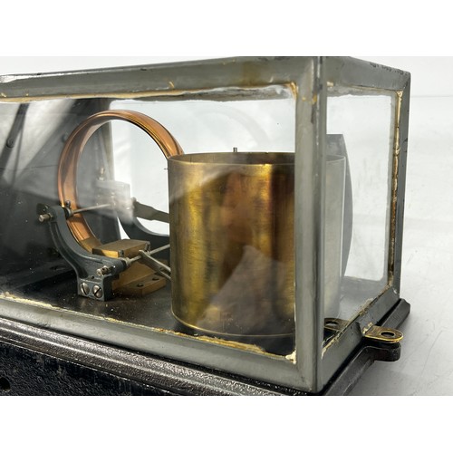 76D - Vintage barograph in metal case