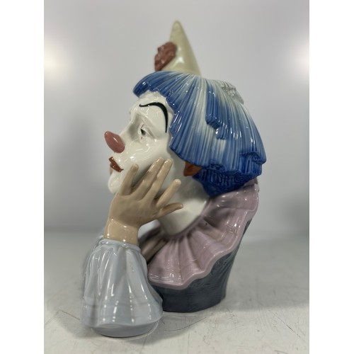 76A - Lladro sad Jester Clown G-12J