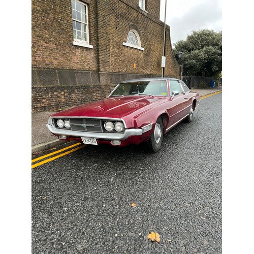 1 - 1969 Ford Thunderbird coupe in an eclectic maroon colour. This lovely late 60s American classic come... 