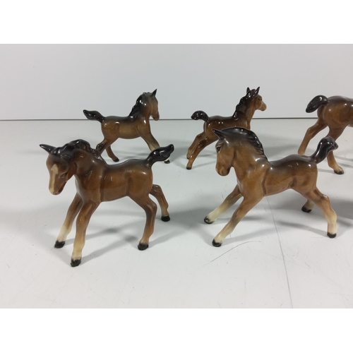 168 - 6 Beswick foals