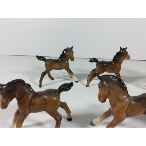 168 - 6 Beswick foals