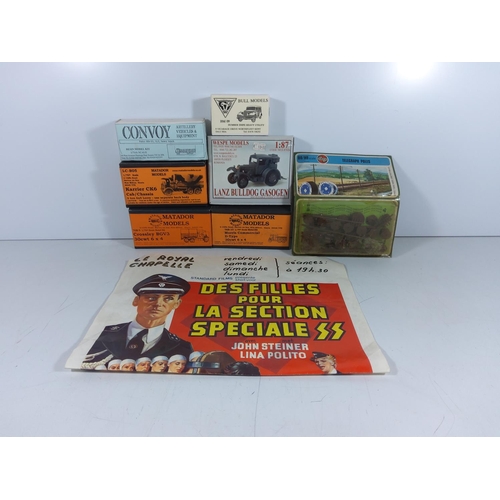 28 - Poster and various model vehicles