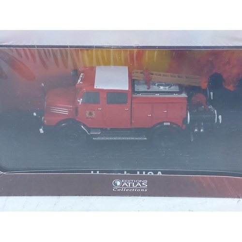 33 - 9 model vehicles including fire engines