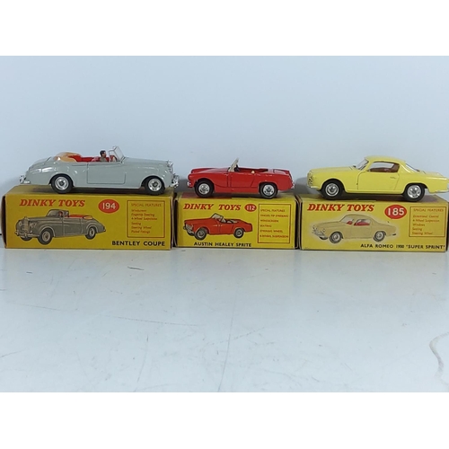 36 - 3 Boxed Dinky toys 194,185,112