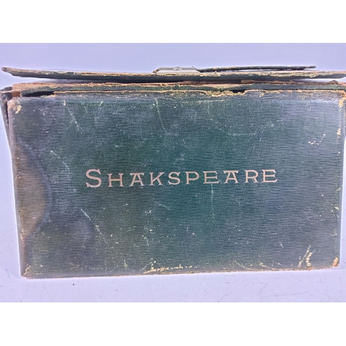 5 - Cased leather bound set of Shakspeare books