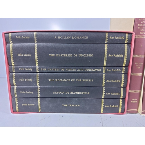 6 - Set of 6 Ann Radcliffe Folio Society books & 7 Edward Gibbon Folio Society books