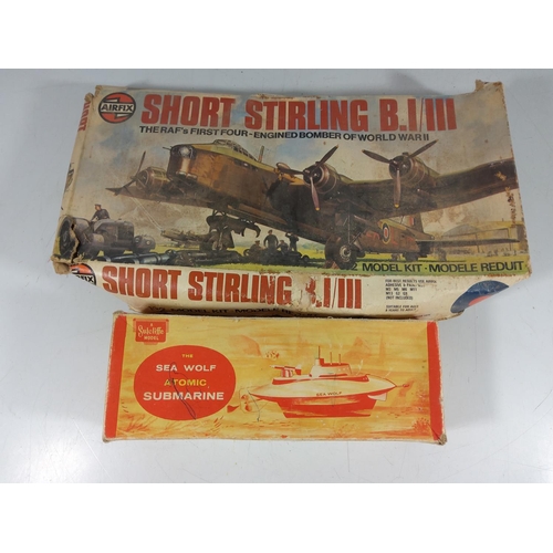 67 - Airfix  model kit and tin plate toy