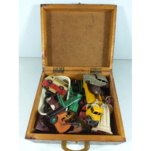 74 - Box of model vehicles including Britains and Dinky