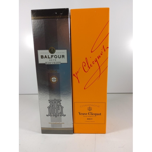 77 - Bottle of Balfour Skye Blanc De Blancs 2014 & Bottle of Veuve Clicquot Brut Champagne