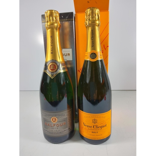 77 - Bottle of Balfour Skye Blanc De Blancs 2014 & Bottle of Veuve Clicquot Brut Champagne