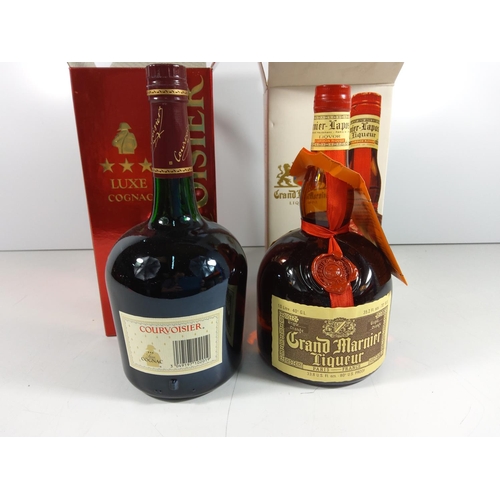 79 - Boxed bottle of Luxe Cognac Courvoisier & Boxed bottle of Grand marnier