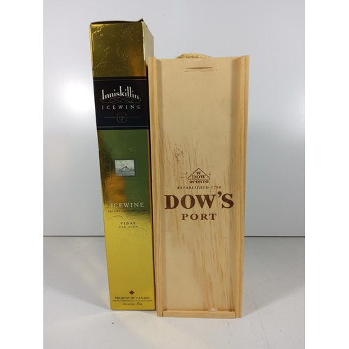 80 - Boxed Bottle of Dows port & Icewine Oak aged vodka