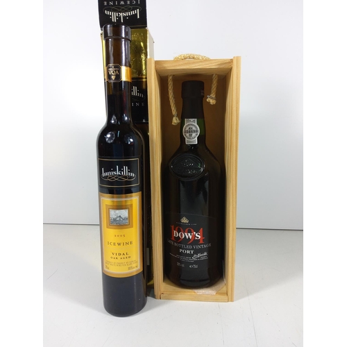 80 - Boxed Bottle of Dows port & Icewine Oak aged vodka