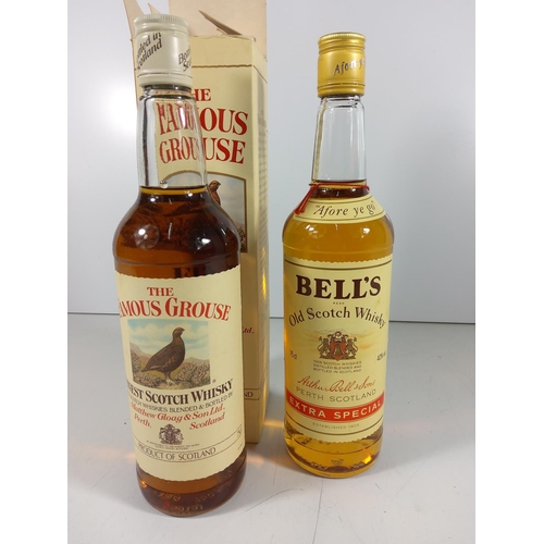 83 - Boxed Bottle of Famous Grouse Whisky & Bottle of Bells Whisky