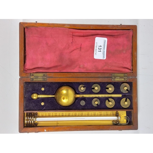 131 - Antique boxed hydrometer