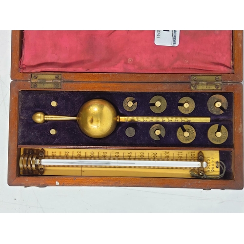 131 - Antique boxed hydrometer