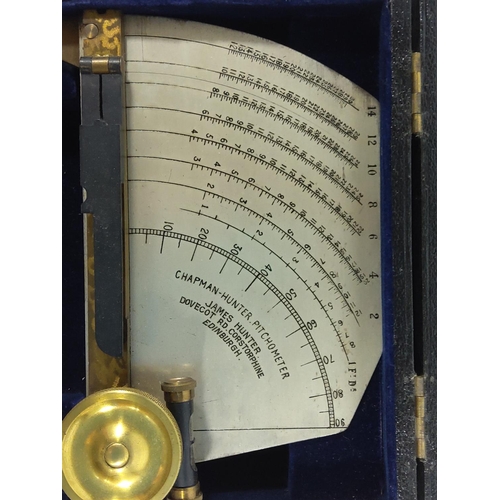 132 - Antique boxed Chapman-Hunter Pitchometer