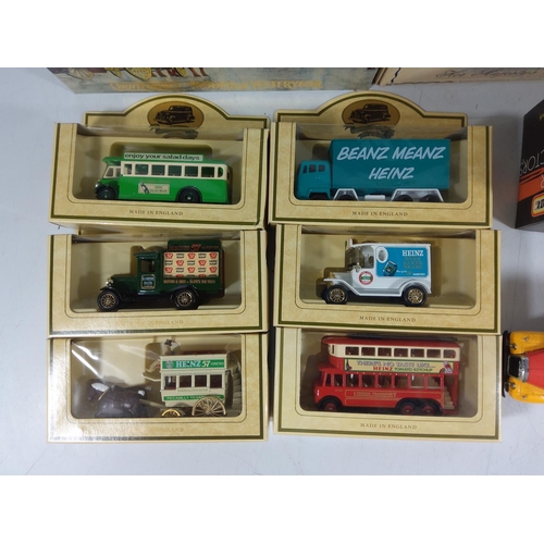 143 - Selection of boxed model vehicles including Match box and yesteryear & Mcdonalds lorry