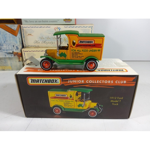 143 - Selection of boxed model vehicles including Match box and yesteryear & Mcdonalds lorry