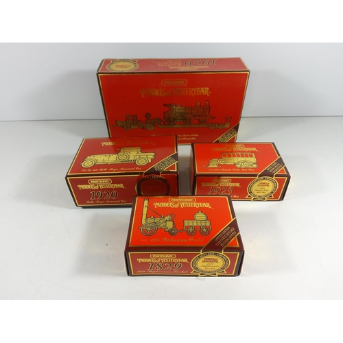 144 - 4 Boxed Matchbox models of yesteryear