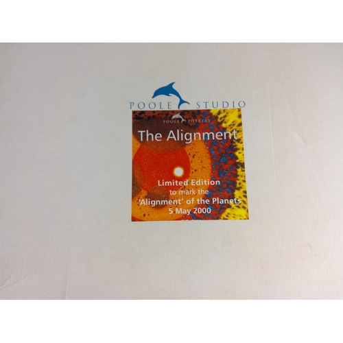 155 - Large boxed Poole studio - The alignment ltd charger
(42cm diameter)